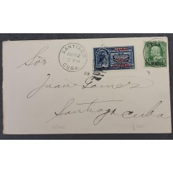 A) 1898, UNITED STATES, SPECIAL DELIVERY TO CARIBBEAN, WITH OVAL CANCELLATION, BENJAMIN FRANKLIN