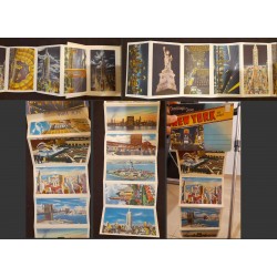 SO) SERIES OF POSTCARDS ARCHITECTURE, TALL BUILDINGS, CITIES, NEW YORK BY NIGHT