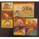 SO) EQUATORIAL GUINEA DINOSAURS, STAMPS AND USED SOUVENIRS