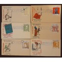 SO) MEXICO, ART AND SCIENCE, SERIES OF 6 FDC