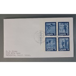 J) 1974 CANADA, OLYMPIC GAMES, AIRMAIL, CIRCULATED COVER, FROM CANADA TO CALIFORNIA