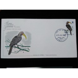 J) 1982 CANADA, FLORA AND FAUNA, RED BILLED HORNBILL, FDC
