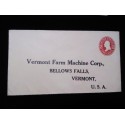 J) 1890 UNITED TATES, WASHINGTON, 2 CENTS RED, VERMONT FARM MACHINE CORP, XF