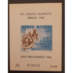 SO) 1965 MEXICO, XIX OLYMPIC GAMES PRE OLYMPIC SERIES, MNH