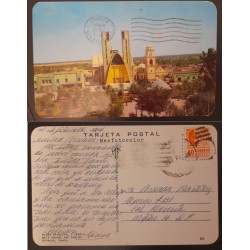 SO) 1964 MEXICO, TABASCO, ARCHEOLOGY, ARCHITECTURE, CIRCULATED POSTCARD