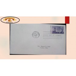 O) 1952 UNITED STATES, USA, NEWSPAPER BOY ISSUE, TORCH AND GROUP OF HOMES, CIRCULATED TO OHIO