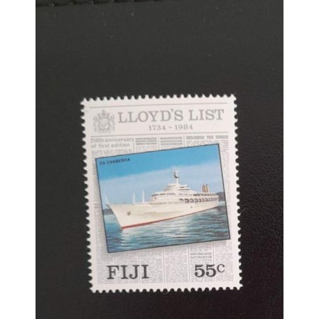 SO) 1984 FIJI, SHIP NEWSPAPER, MNH
