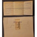 SO) 1918 MEXICO, PAYMENT RECEIPT WITH TAX STAMPS 10C