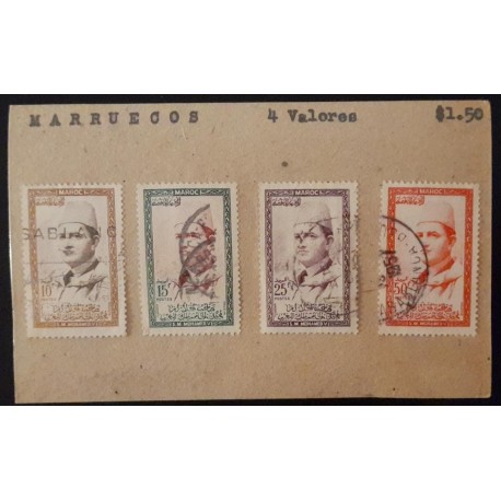 SO) MOROCCO, PERSONALITIES, USED STAMPS