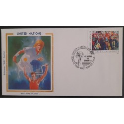 SO) 1988 UNITED NATIONS, SPORTS, CYCLING, ATHLETICS, TENNIS, FDC