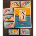 SO) 1966 MONGOLIA, DOLPHINS, MARINE FAUNA, WHALES, SOUVENIRS AND STAMPS, MNH