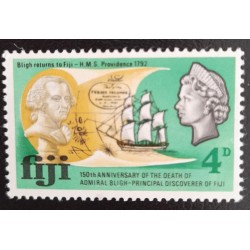 SO) FIJI, 150th ANNIVERSARY OF THE DEATH OF ADMIRAL BLIGH, PRINCIPAL DISCOVERER OF FIJI, MNH