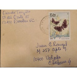 O) 1992 CARIBBEAN, BUTTERFLY, COMPOSIA FIDELISSIMA, CIRCULATED TO VEDADO