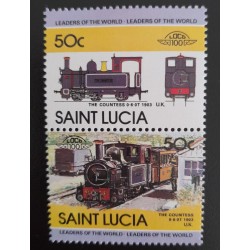 SO) SANTA LUCIA,TRAINS, 50C, LEADERS OF THE WORLD, THE COUNTESS 1903, MNH