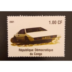 SO) 2001 CONGO, CAR, LOTUS ESPRIT, MNH