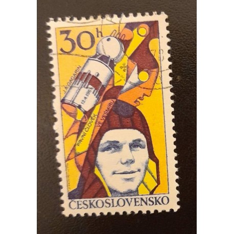 SO) 1978 CZECHOSLOVAKIA, COSMONAUT YURI GAGARIN, FIRST MAN IN SPACE ON 12 APRIL 1961, USED