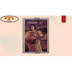 O) 1994 ANTIGUA AND BARBUDA, STAR OF COUNTRY AND WESTERN MUSIC, MUSICAL INSTRUMENT, KITTY WELLS,  MNH