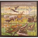 SO) 1987 TONGA, ANIMALS, NOAH'S ARK, GENESIS 8 VES 1, SOUVENIR SHEET, MNH