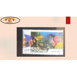 O) 2002 MEXICO, CONSERVATION, REEFS, CORAL REEF, MARINE LIFE, PERF. 14, MNH