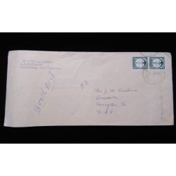 J) 1962 PAKISTAN, MULTIPLE STAMPS, AIRMAIL, CIRCULATED COVER, FROM PAKISTAN TO USA