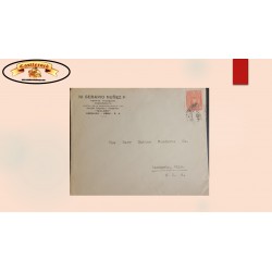 O) 1930  PERU, AUGUSTO LEGIA sct 245. 10c orange red,  M. SERAPIO NUÑEZ P. FROM AREQUIPA, CIRCULATED TO USA