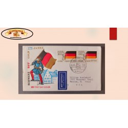 O) 1990 GERMANY, GERMAN STUDENTS´ FRATERNITY, MIT LUFTPOST AIRMAIL. CIRCULATED TO USA