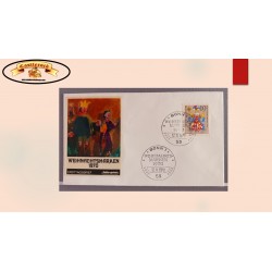O) 1970 GERMANY, CHRISTMAS, ROCOCO ANGEL FROM URSULINE SISTERS, CONVENT, INNSBRUCK, FDC XF
