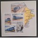 SL) BOTSWANA, TRAIN MAP SOuvenir MNH