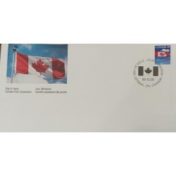 J) 1928 CANADA, FLAG, FDC