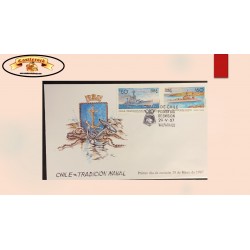 O) 1987 CHILE, NATIONAL ANTARCTIC EXPLORATION COMMISSION, RESEARCH CAMP, SEAL, VESSELS, FDC XF