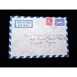J) 1965 FINLAND, MULTIPLE STAMPS, WOMEN, AIRMAIL, CIRCULATED COVER, FROM FINLAND TO VIRGINIA