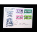 J) 1975 ST VINCENT AND THE GRANADINES, 200TH ANNIVERSARY F AMERICAN INDEPENDENCE, THE LIBERTY BELL, MULTIPLE STAMPS, FDC