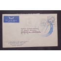 J) 1960 AUSTRALIA, FLOWERS, WITH SLOGAN CANCELLATION, AIRMAIL, CIRCULATED COVER, FROM AUSTRALIA TO MICHIGAN
