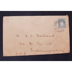 J) 1952 IRELAND, MAP, MULTIPLE STAMPS, CIRCULATED COVER, FROM IRELAND TO USA
