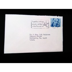 J) 1958 SWITZERELAND, GTHMAR SCHDECH, WITH SLOGAN CANCELLATION, SHIP CHRISTMAS AND NEW YEAR SHIPMENTS ON TIME