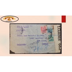 O) BRAZIL, CENSORSHIP, COUNT OF PORTO ALEGRE, AGRICULTURE, OIL - PETROLEUM,  AIRMAIL VIA UNITED STATES, CIRCULATED TO CARDIFF