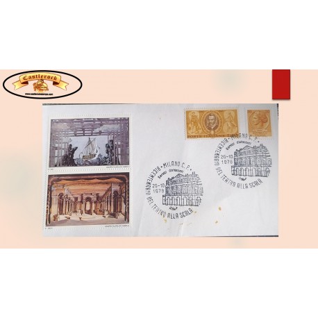 O) 1978 ITALY,  CLAUDIO MONTEVERDI AND CHARACTERS FROM ORFEO, MONTEVERDI COMPOSER. FDC