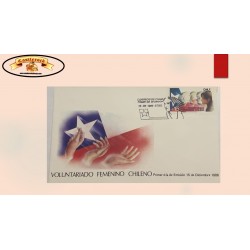 O) 1986 CHILE, NATIONAL WOMEN VOLUNTEERS, FDC X