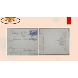 O) 1910 CHILE, TALCAHUANO,  BATTLE OF MAIPU SCT 86 5 centavos, CIRCULATED COVER TO  VALPARAISO