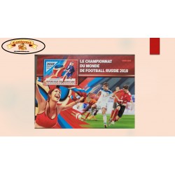 SB) 2016 CENTRAL AFRICAN, WORLD CHAMPIONSHIP OF FOOTBALL RUSSIA 2018,ANTOINE GRIEZMANN, MNH