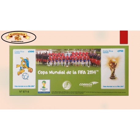 O) 2014 COSTA RICA, FIFA WORLD CUP 2014, BRAZIL 2014, MASCOT, MNH
