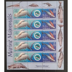 A) 2002, NORFOLK ISLANDS, WHALES, MARINE FAUNA, PROTECTION CAMPAIGN, Sperm Whale, MNH