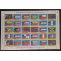 A) 1976, PANAMA, CONGRESS OF THE AMERICAS, BOLIVAR ANFICTIONIC, COMPLETE SHEET, WITH REGISTRATION NUMBER, MNH