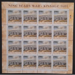 SA) 2001, IRELAND, WALLED CITY, CENTENARY OF THE BATTLE OF KINSALE, FULL SHEET, MNH