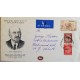 D)1950, ISRAEL, COVER CIRCULATED TO RICHMOND HILL, NEW YORK, AIR MAIL, POSTAL STATIONARY, DR CHAIM WEIZMANN, PRESIDENT OF