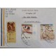 D) 1999, ISRAEL, ON CIRCULATED TO ARGENTINA, AIR MAIL, JEWISH NEW YEAR OF 5760.8, SUKKOT FESTIVAL, PATRIARCHS VISITING THEF