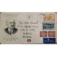 D) 1949, ISRAEL, ON CIRCULATED TO URUGUAY, AIR MAIL, STATIONRY POSTCARD, DR CHAIM WEIZMANN, PRESIDENT OF ISRAEL, NEGEV SET