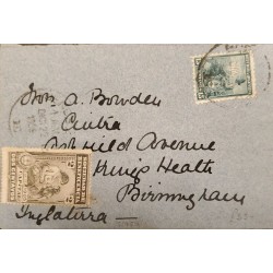 D)1905, ARGENTINA, COVER CIRCULATED FROM ARGENTINA TO ENGLAND, BENEFICIENCY SOCIETY, LIBERTY WITH SHIELD, XF