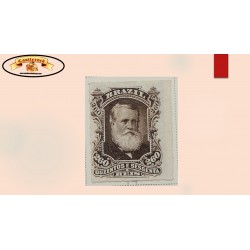 O) 1878 BRAZIL, EMPEROR  DOM PEDRO 260 reis dk brown,