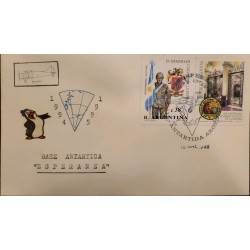 D)1995, ARGENTINA, POSTCARD CIRCULATED IN ARGENTINA, ANTARCTIC BASE, "ESPERANZA", CORRESPONDENCE RECEIVED FROM TH